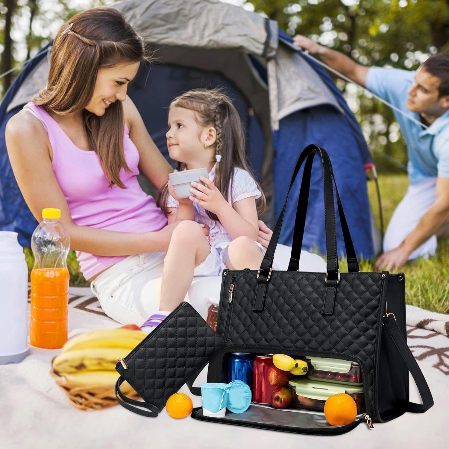 Cooler bag with laptop compartment – insulated, 2 compartments, cm