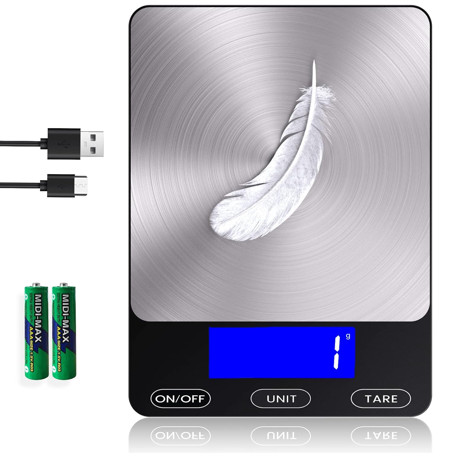 Digital Kitchen Scale with LCD Display – Up to 15 kg