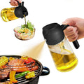 2-in-1 Oil Spray Bottle & Pourer – 470 ml Glass