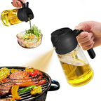 2-in-1 Oil Spray Bottle & Pourer – 470 ml Glass