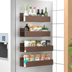 Magnetic Spice Rack Set with 4 Pieces – Powder-Coated Metal