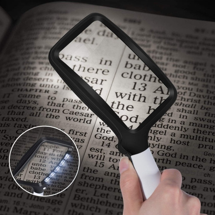 LED Hand Magnifier – Effortlessly Read Fine Print