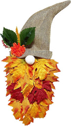 Herbst-Gnom Türhänger mit Ahornblättern