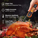 Digital Meat Thermometer – Accurate Measurement in 3–4 Seconds