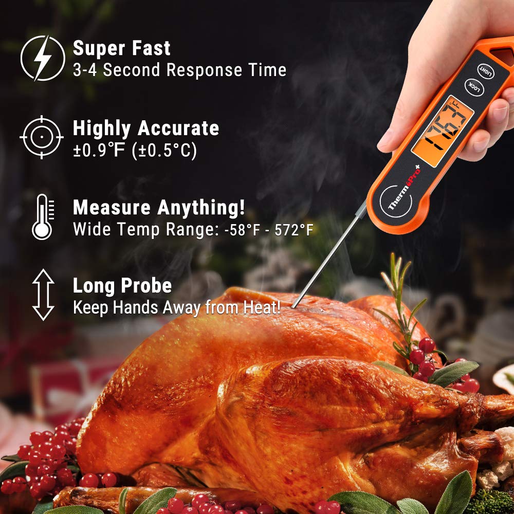 Digital Meat Thermometer – Accurate Measurement in 3–4 Seconds