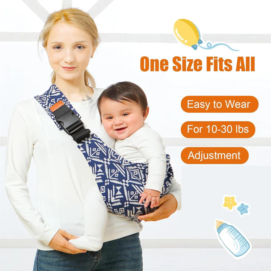 Adjustable baby carrier with buckle system