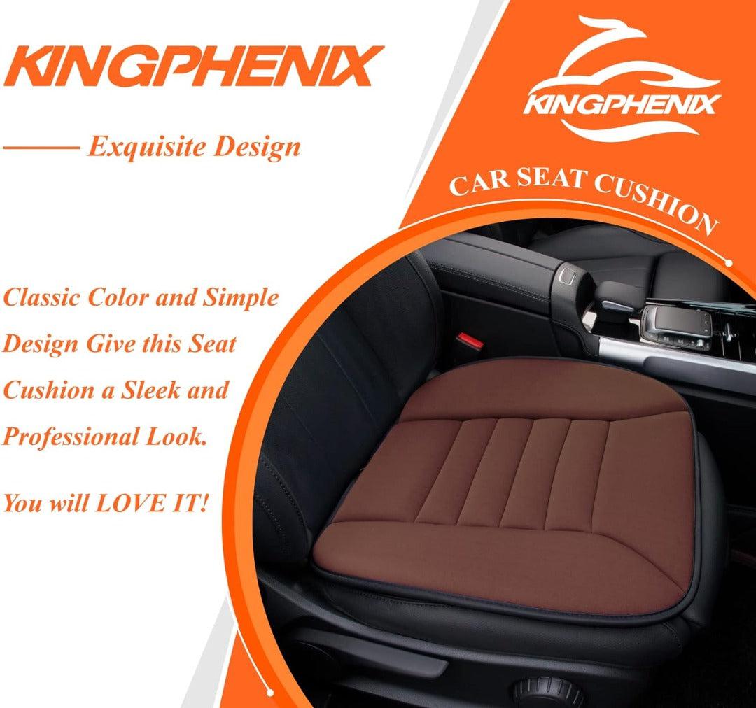 Memory foam car seat cushion with ergonomic design