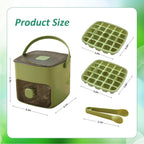 Ice cube tray with lid and storage box