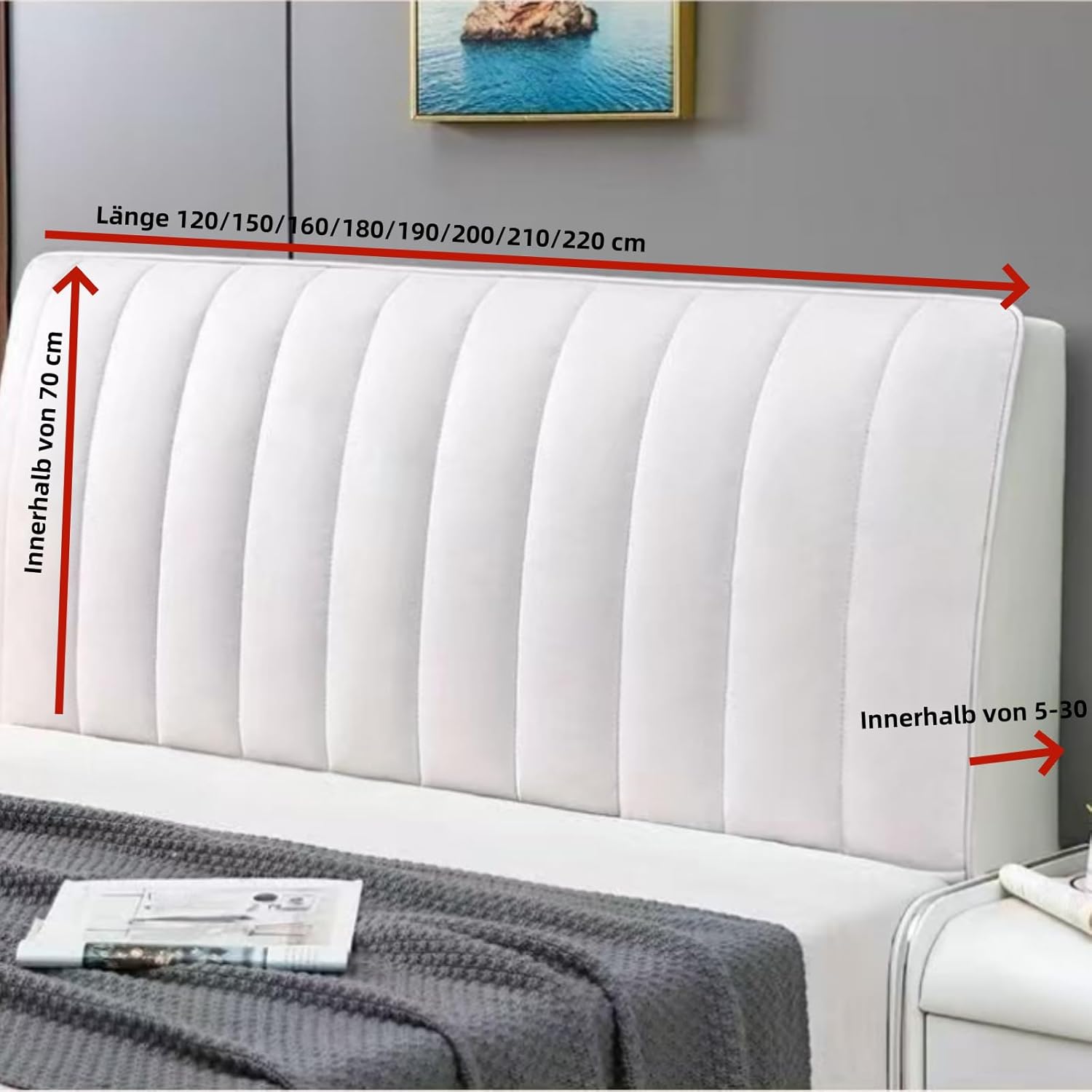 Headboard Cover for Beds – Soft Padding