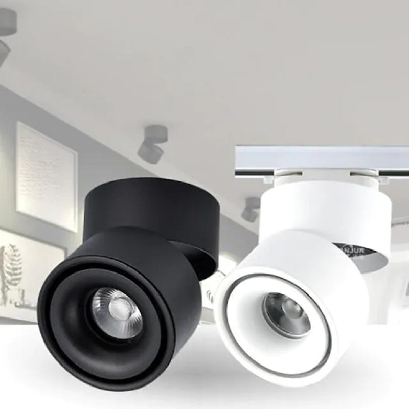 LED ceiling spotlight black and white – swivel and modern