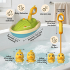 Bath Toy Boat with Shower Head and Splash Ducks