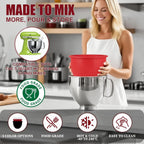Silikon-Rührschüssel-Einsatz für KitchenAid mit Deckel