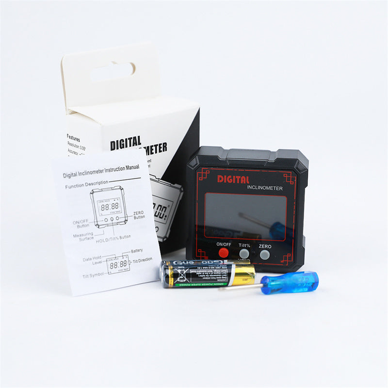 Digitaler Winkelmesser mit Magnetbasis IP54 – 360° Messbereich