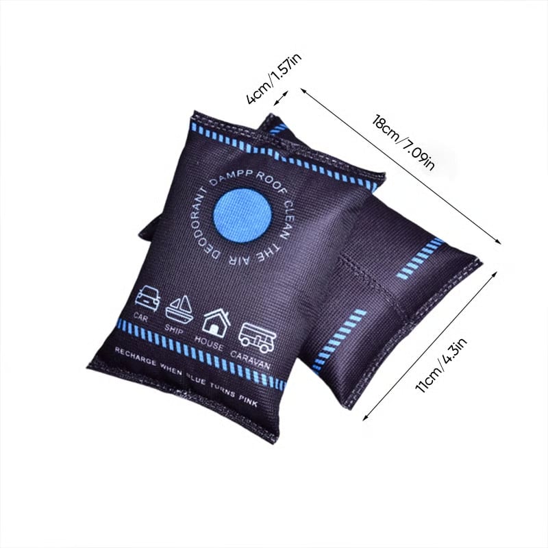 Moisture absorber with color indicator
