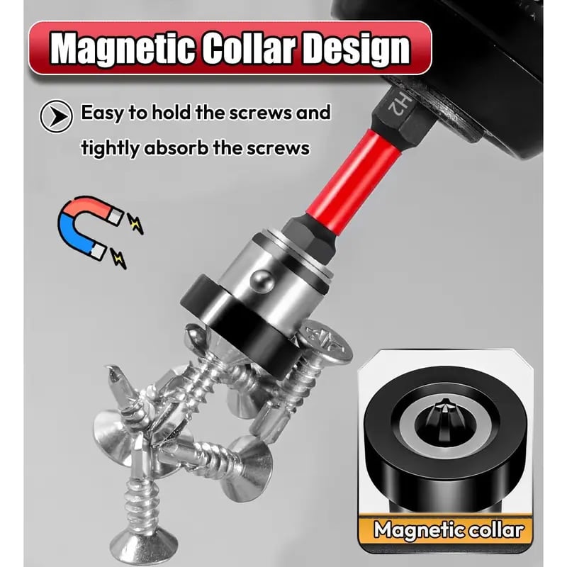 Magnetische Schrauberbits S2 Stahl mit Tiefenstopp