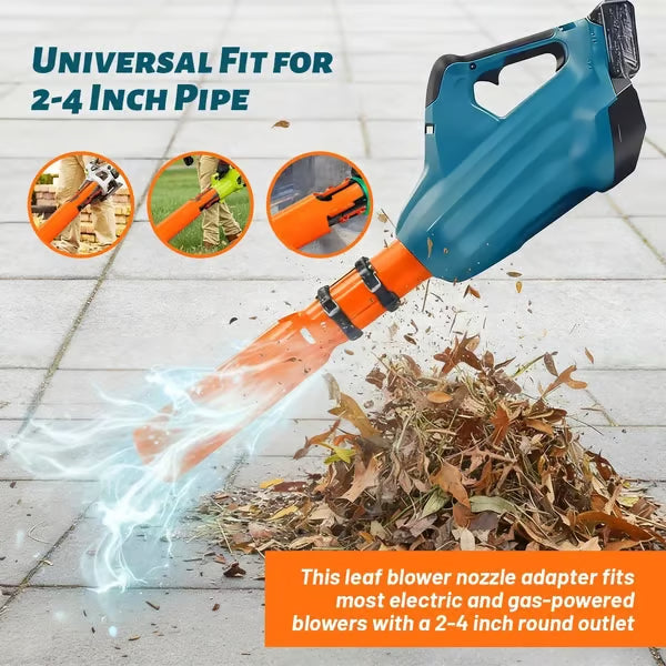 Leaf Blower Air Booster Attachment with Venturi Design
