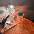 LED Touch Lampe Kristalloptik mit 16 Farben