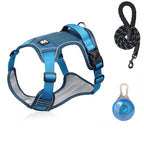 Hundegeschirr Set mit LED-Halsband – Anti-Zieh Design
