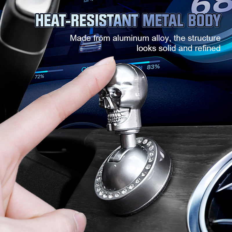 Start button cover skull metal with rhinestones