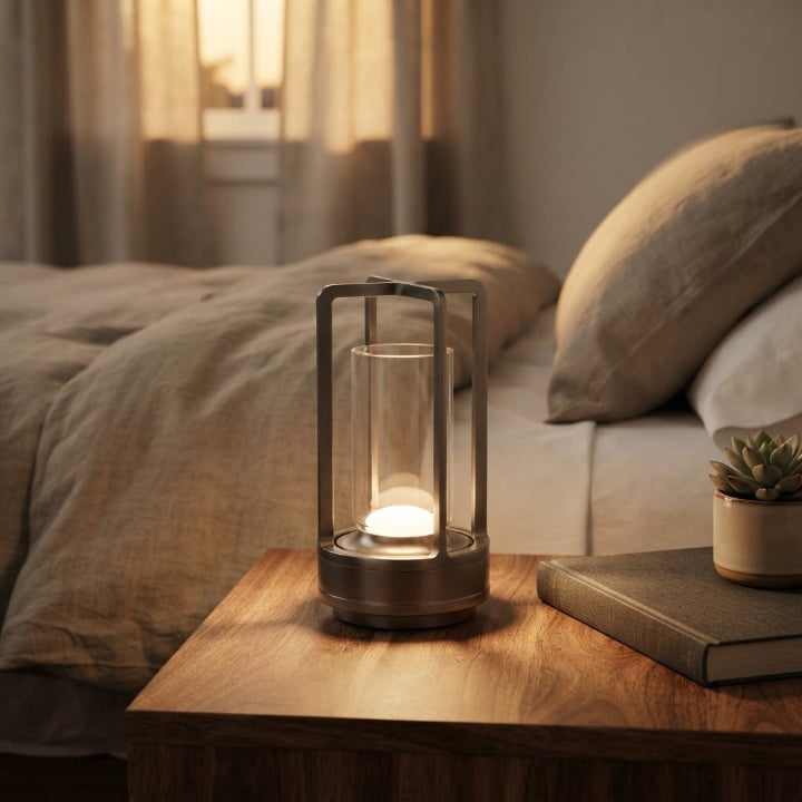 Kabellose LED-Tischlampe, Akku 2000mAh, Touch-Dimmer, 3 Farbtemperaturen