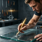 Aluminum Glass Cutter – Precise Cuts for Glass, Tiles, and Mirrors