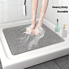 Non-slip shower mat with loofah texture – quick-drying