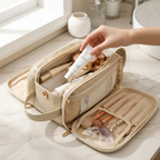 Make-up Organizer mit flachem Öffnungsdesign