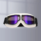 Motorradbrille Vintage-Stil mit verstellbarem Gummiband