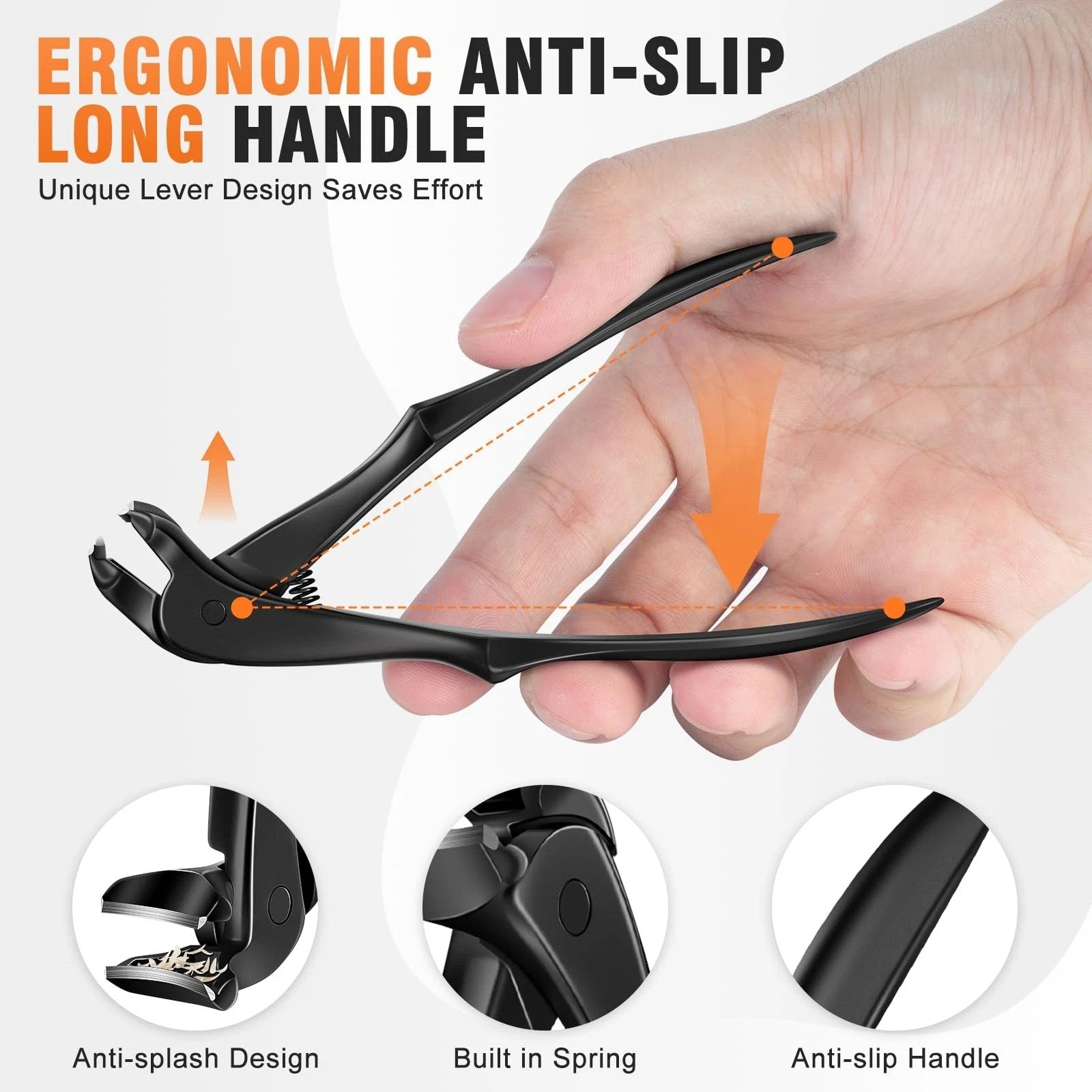 Nagelknipser mit langem Griff – Ergonomisch für dicke Nägel