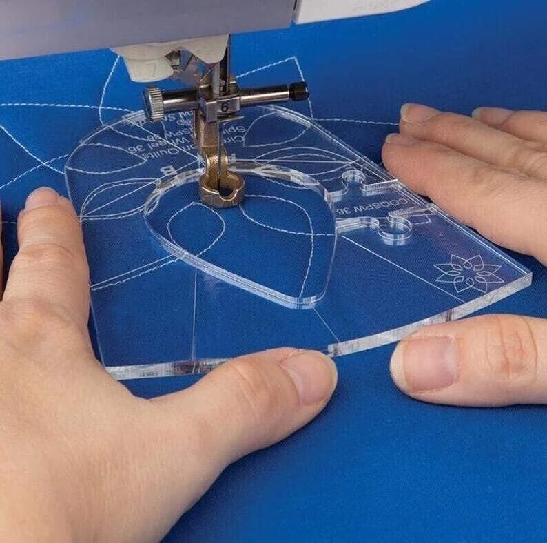 Quilting-Schablonen Set mit 11 Vorlagen für Freies Nähen