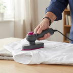 Portable handheld steam iron for wrinkle-free clothes – Steam & dry ironing