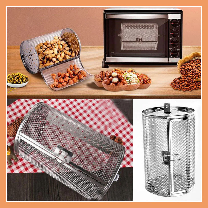 Rotisserie basket for air fryers – Evenly cooked every time