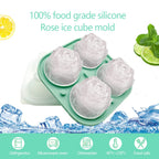 Eiswürfelform Rosen 3D Silikon 6 cm