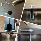 Zinc-plated expansion pin set with flower expansion nut