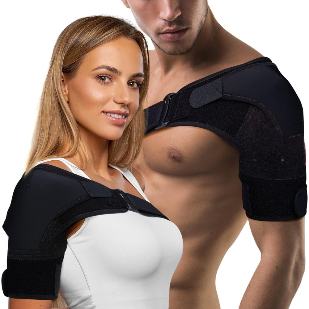 Adjustable shoulder brace for pain relief