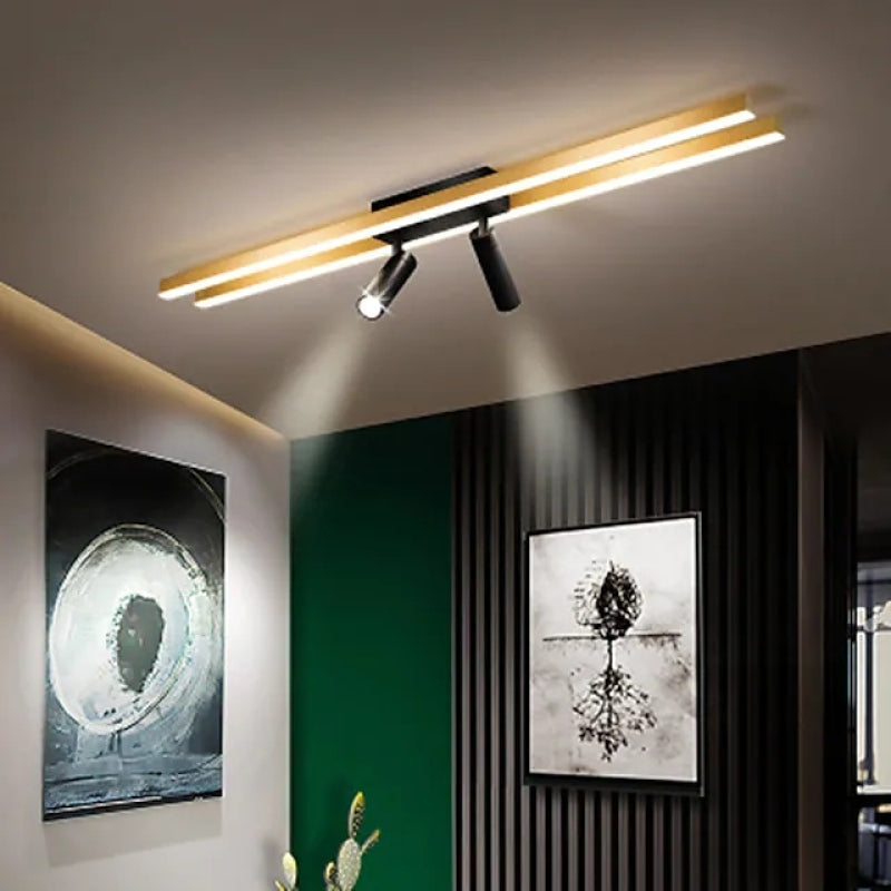 LED-Deckenleuchte mit schwenkbaren Strahlern – dimmbar