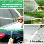 High-Pressure Adjustable Spray Nozzle with Mounting Kit