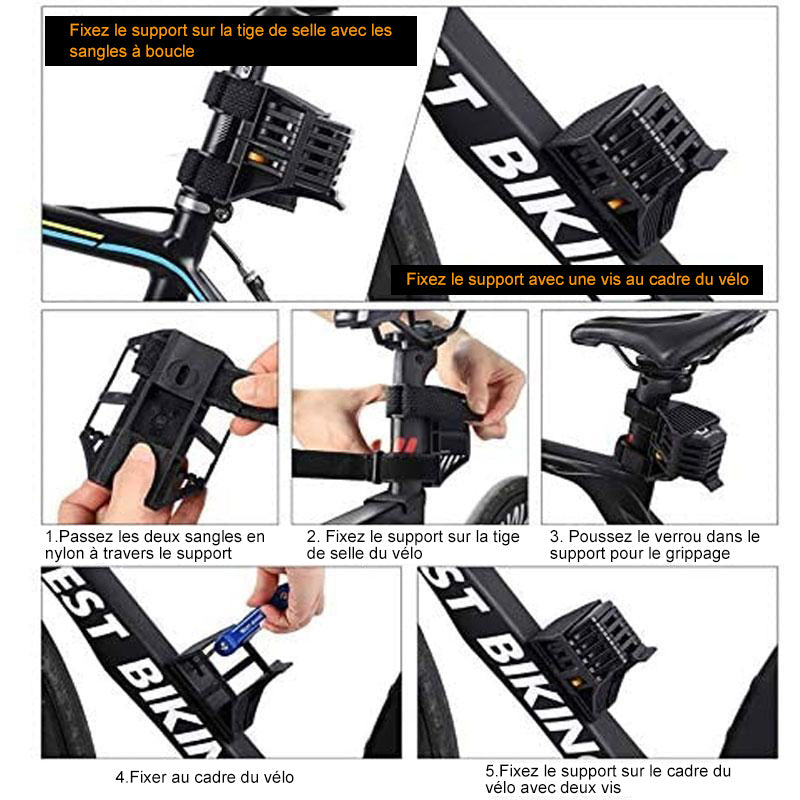 Folding Bike Lock 85 cm with Holder