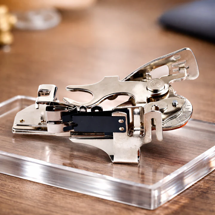 Verstellbarer Rüschenfuß – Gleichmäßige Falten auf Anhieb