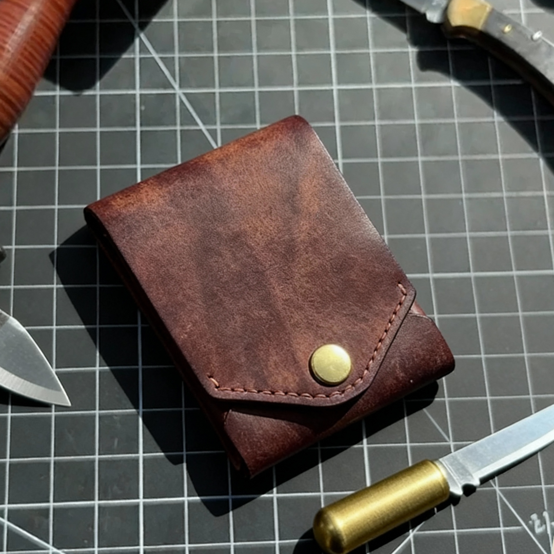 Vintage wallet PU leather with card slots
