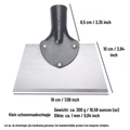 Garden scraper with manganese steel blade and wooden handle