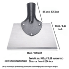 Garden scraper with manganese steel blade and wooden handle