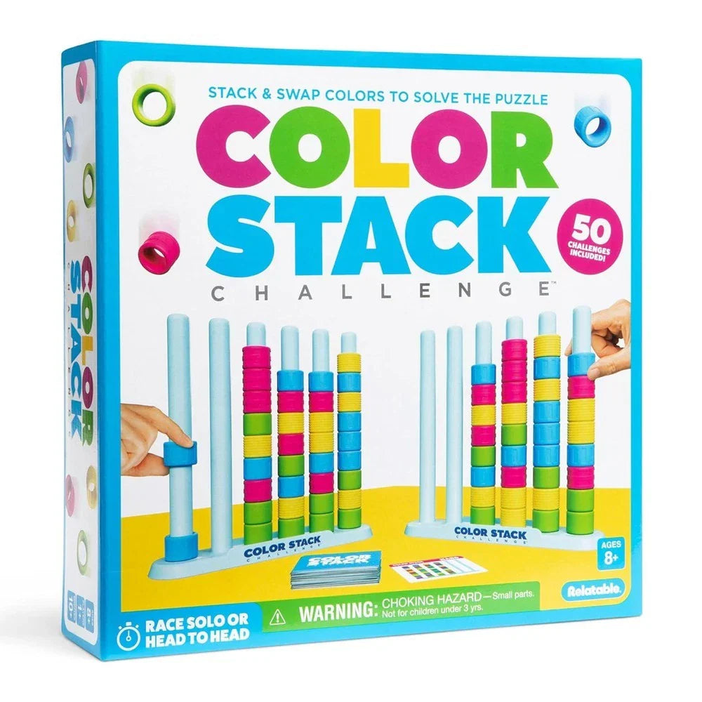 Farben-Stapelspiel für schnelles Denken und Reaktion