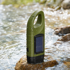 Solar-Kurbel-Taschenlampe LED mit Dynamo und Solarladung