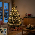 Cluster LED-Lichterkette Kupferdraht mit Fernbedienung & Timer, 3–30 m