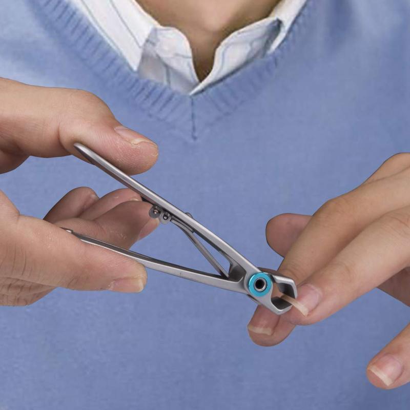 Nail clipper for thick nails – stainless steel with reinforced grip
