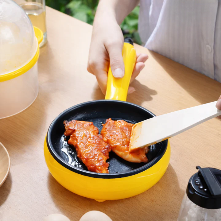 Electric Mini Pan with Non-Stick Coating and Automatic Shut-Off