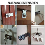 Door lock with hinge bolt and 2 keys