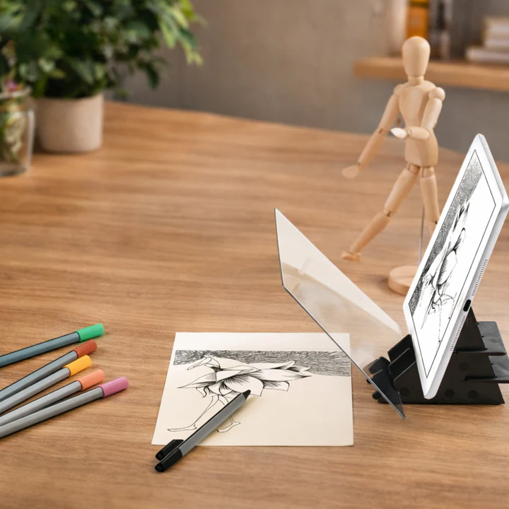 Optical Tracing Board with Smartphone Holder