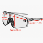 Sport-Sonnenbrille mit adaptiven Gläsern – Automatische Tönung